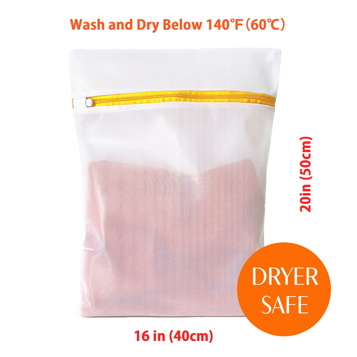Mesh Laundry Bags for Delicates (3 Pack / 16inx20in)